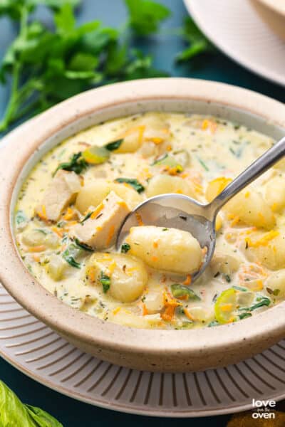 Chicken Gnocchi Soup • Love From The Oven