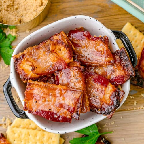Candied Bacon Crackers • Love From The Oven