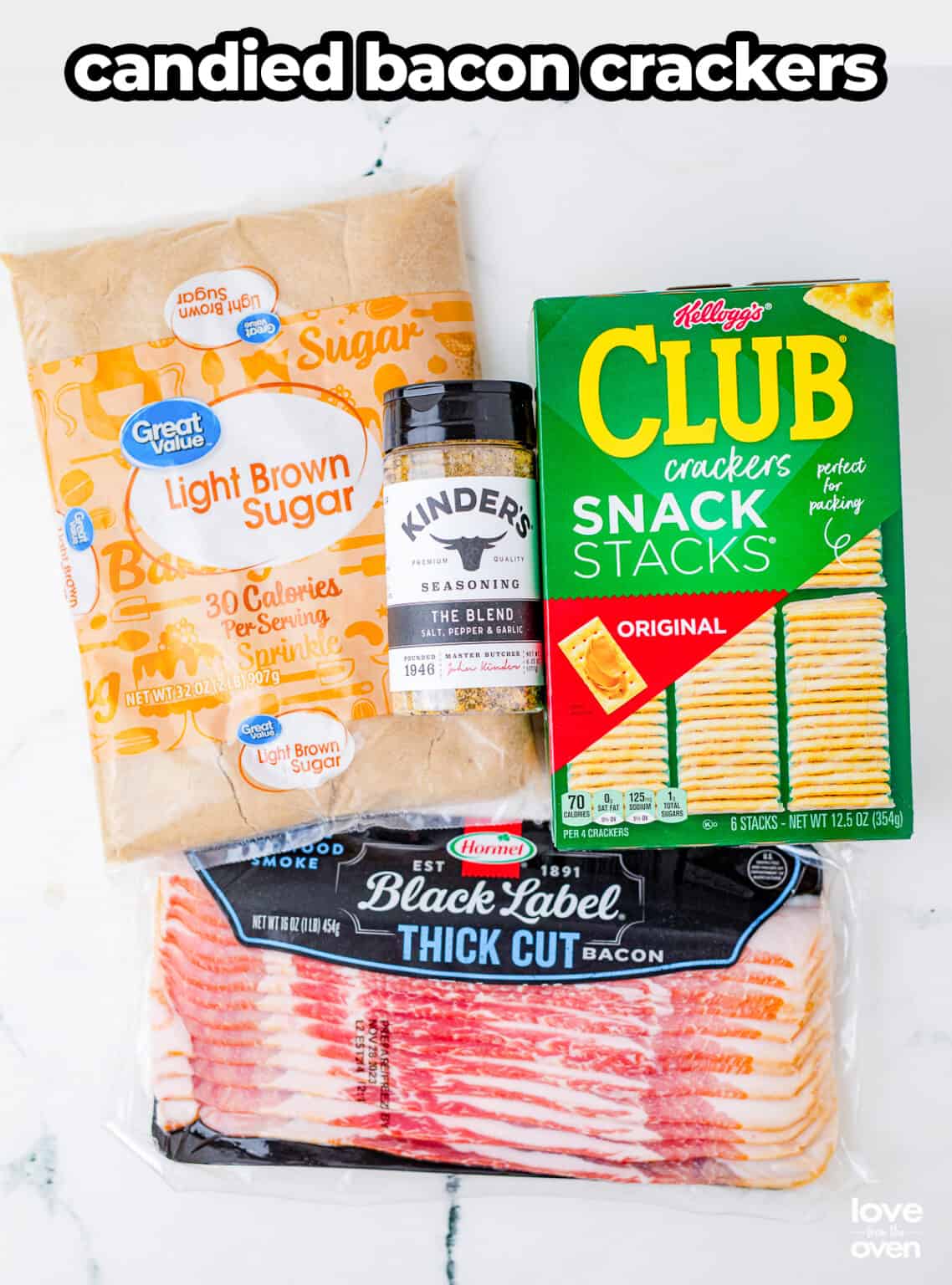 Candied Bacon Crackers • Love From The Oven