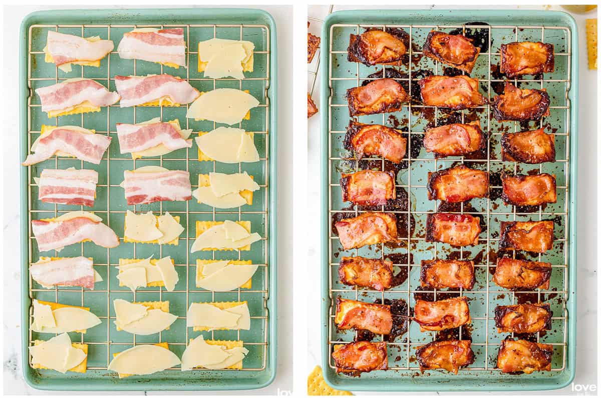 Candied Bacon Crackers • Love From The Oven