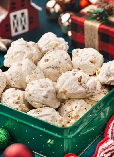 A bowl of divinity candy